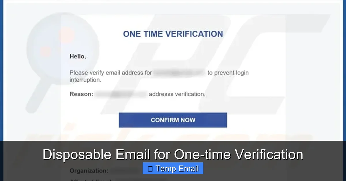 Disposable Email for One-time Verification