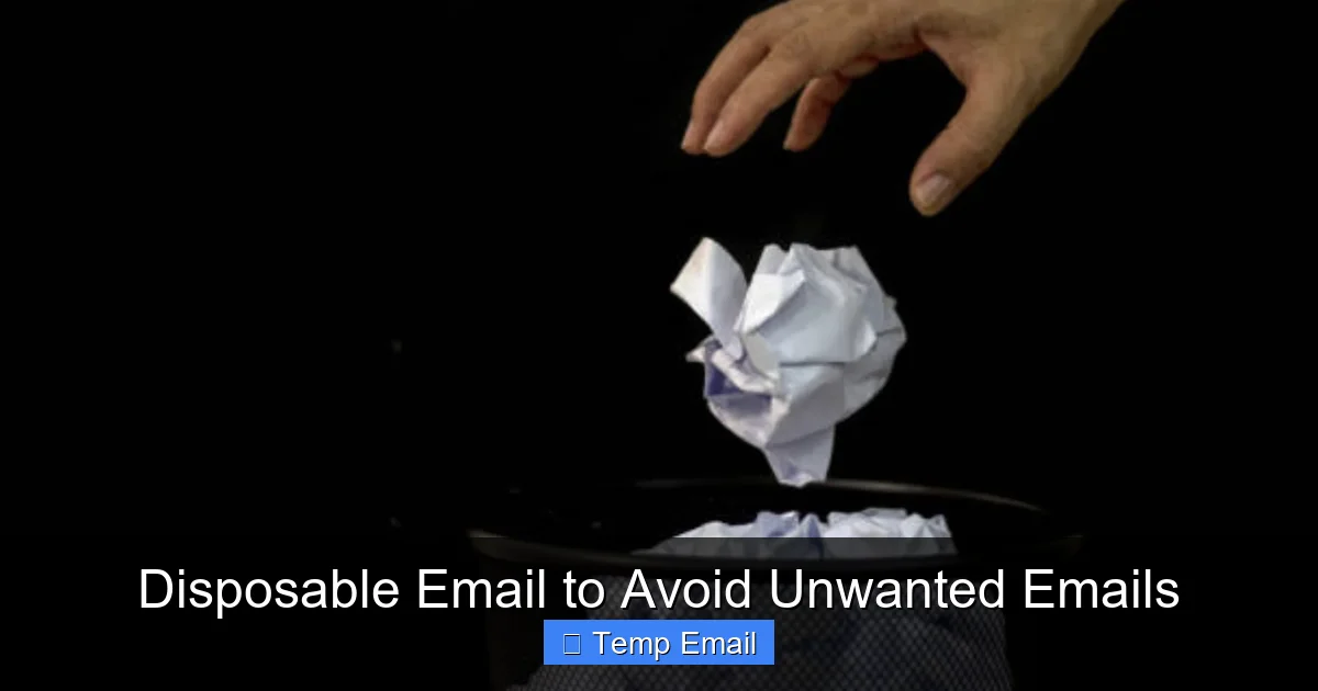 Disposable Email to Avoid Unwanted Emails
