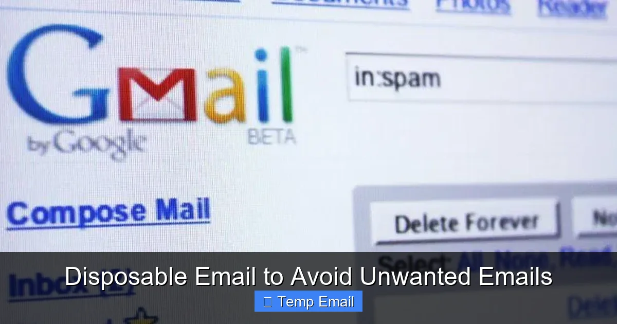 Disposable Email to Avoid Unwanted Emails