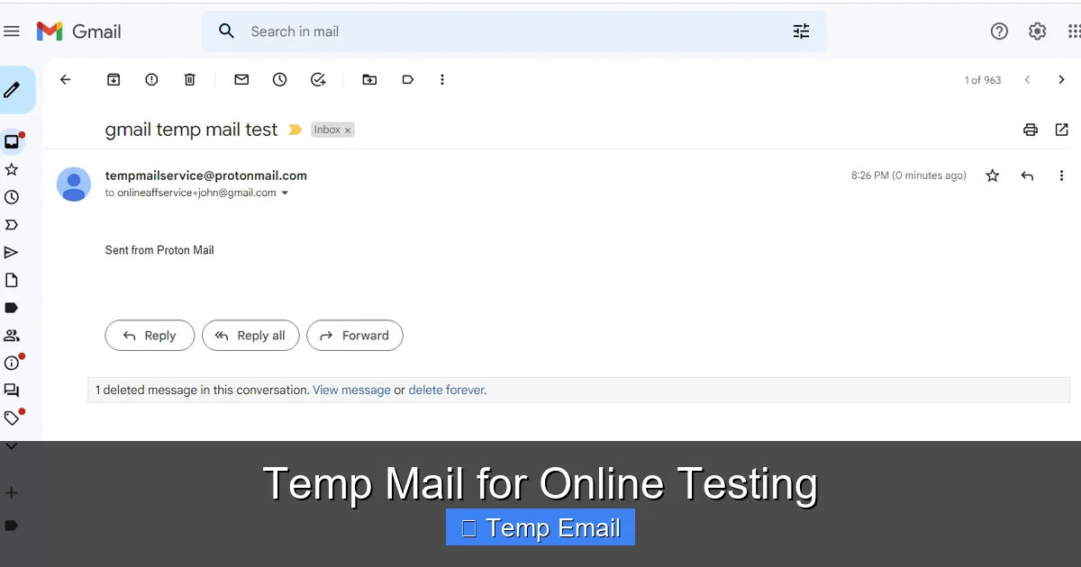 Temp Mail for Online Testing
